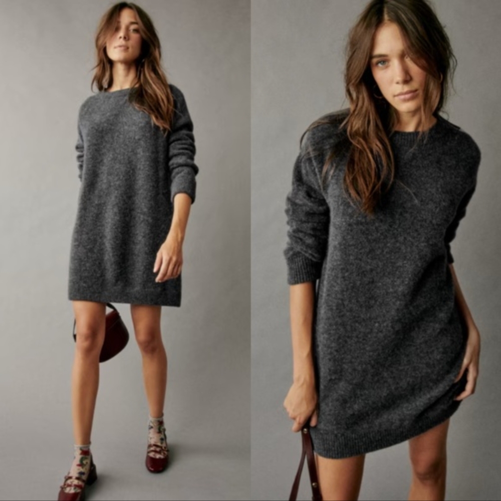 Roots Cabin Gray Sweater Dress